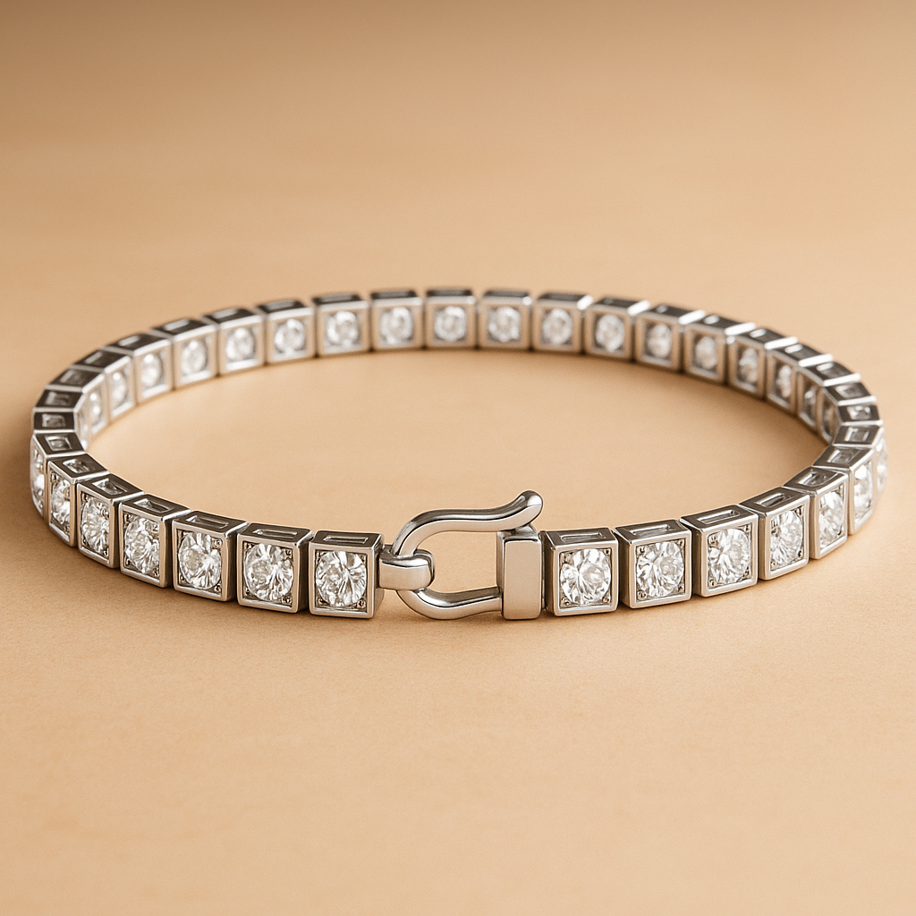 Sterling Silver Treated Diamond Bracelet – Stylish & Durable Design