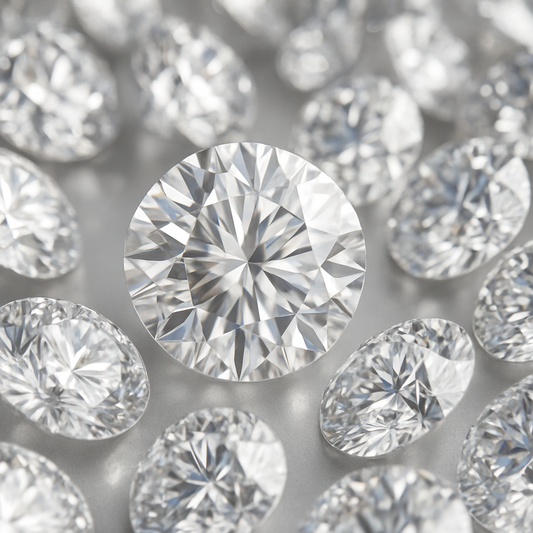 Wholesale Loose White Lab-Grown Diamonds Lot – High Clarity Round Cut Stones for Jewelry Making | Bulk Certified Stones